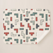 古いビデオゲームの正方形のシームレスなパターン、背景 シェルパブランケット (正面(横))