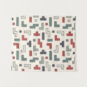 古いビデオゲームの正方形のシームレスなパターン、背景  タペストリー (正面(横))