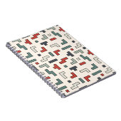 古いビデオゲームの正方形のシームレスなパターン、背景  ノートブック (右側)