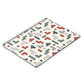 古いビデオゲームの正方形のシームレスなパターン、背景  ノートブック (左側)