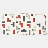 古いビデオゲームの正方形のシームレスなパターン、背景  Case-Mate iPhoneケース (裏面 (横))