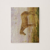 古いビリーの老化するばん馬62 (パネルの油) ジグソーパズル (縦)