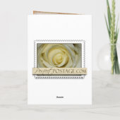 古いビンテファッションドージウエディングデザイン ノートカード (裏面)