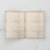 古いビンテファッションドージウエディングデザイン ノートカード (内部)