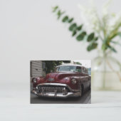 古いビンテージ車 – 名刺 (スタンド正面)