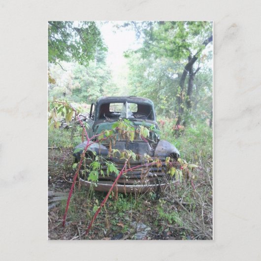 古いビートアップトラック ポストカード (正面)