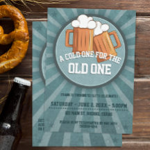 古いビールの誕生日パーティーで冷たい人