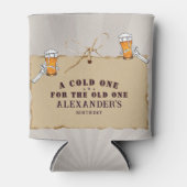 古いビール誕生日に冷たいビールをスケルトン化する 缶クーラー (正面)