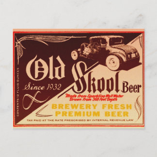 古いビール ポストカード
