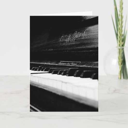 古いピアノ カード (正面)