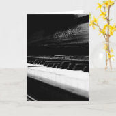 古いピアノ カード (黄色い花)