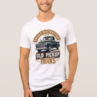 古いピックアップトラックに簡単に気を散らす – ヴィンテージR トライブレンドTシャツ