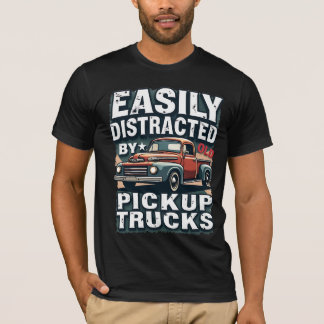 古いピックアップトラックに簡単に気を散らす – Gritty Vi Tシャツ