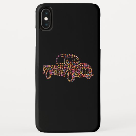 古いピックアップトラックの花模様 Case-Mate iPhoneケース (裏面)