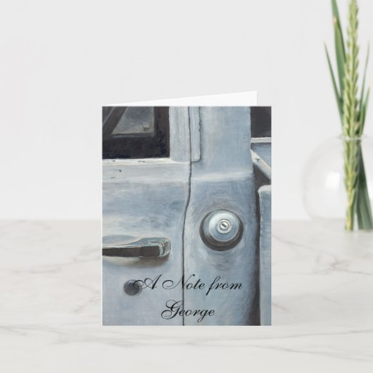 古いピックアップトラック ノートカード (正面)