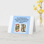 古いピノチェル奏者 カード (黄色い花)