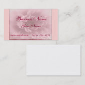 古いピンクのバラ 名刺 (正面/裏面)