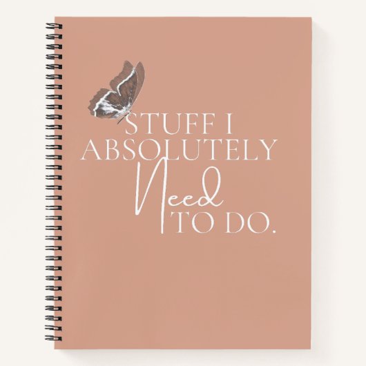 古いピンクの物私は絶対する必要がある ノートブック (正面)