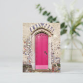 古いピンクドア ポストカード (スタンド正面)