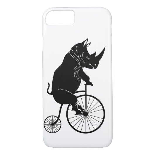 古いファッションのバイクに乗っているサイ Case-Mate iPhoneケース (裏面)