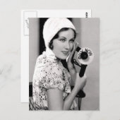 古いファッションはがき ポストカード (正面/裏面)