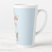 古いファッションドアイススケートパーソナライズされた場 カフェラテマグ (右)