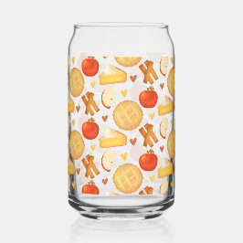 古いファッションドアップルパイと材料 ガラス缶