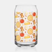 古いファッションドアップルパイと材料 ガラス缶 (裏面)