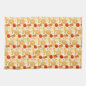 古いファッションドアップルパイと材料 キッチンタオル (横)