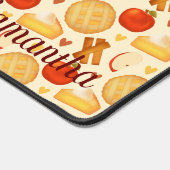 古いファッションドアップルパイと材料 デスクマット (コーナー)