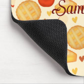 古いファッションドアップルパイと材料 マウスパッド (コーナー)