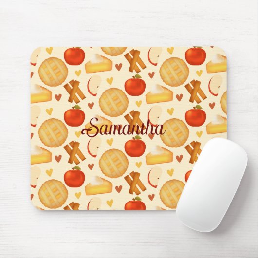 古いファッションドアップルパイと材料 マウスパッド (マウス)