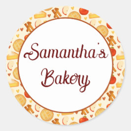 古いファッションドアップルパイと材料 ラウンドシール