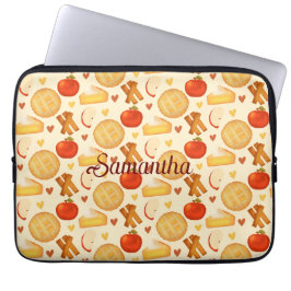 古いファッションドアップルパイと材料 ラップトップスリーブ