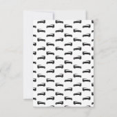 古いファッションドアンティークカカスタムーの背景色 サンキューカード (裏面)