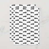 古いファッションドアンティークカカスタムーの背景色 サンキューカード (正面/裏面)