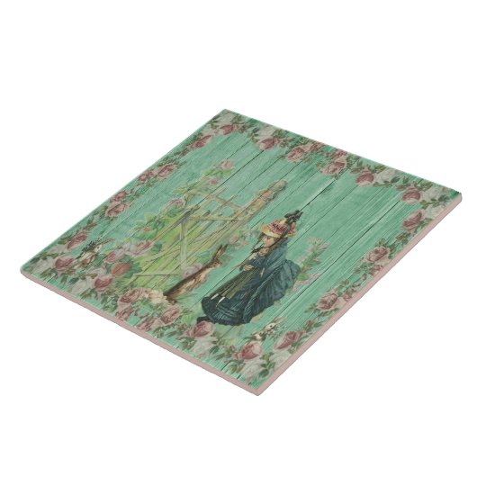 古いファッションドイースターセラミックタイル タイル (側面)