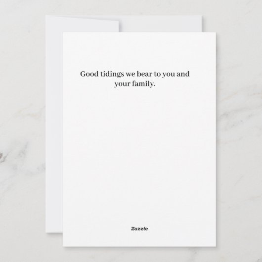 古いファッションドクビクトリアンリスマス シーズンカード (裏面)