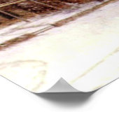 古いファッションドクリスマスそり、冬のシーン ポスター (角)