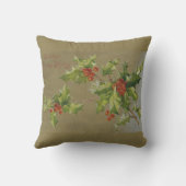 古いファッションドクリスマスの願い – ヴィンテージはがき クッション (裏面)