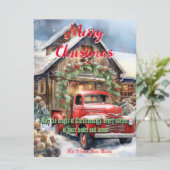 古いファッションドクリスマスカード (スタンド正面)