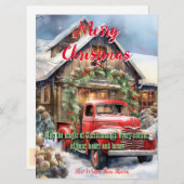 古いファッションドクリスマスカード (正面/裏面)