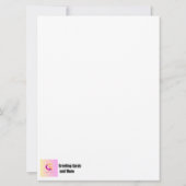 古いファッションドクリスマスカード (裏面)