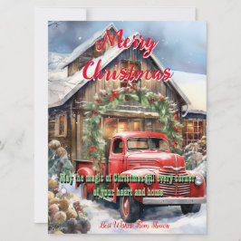 古いファッションドクリスマスカード