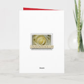 古いファッションドクリスマスカード シーズンカード (裏面)