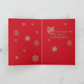 古いファッションドクリスマスカード シーズンカード (内部)