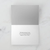 古いファッションドクリスマスチャーチ シーズンカード (内部)