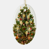 古いファッションドクリスマスツリー セラミックオーナメント (右)