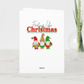 古いファッションドクリスマス カード (裏面)