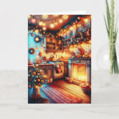 古いファッションドクリスマス カード (正面)